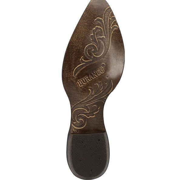 Durango Crush Brown/Turquoise Piping Snip Toe
