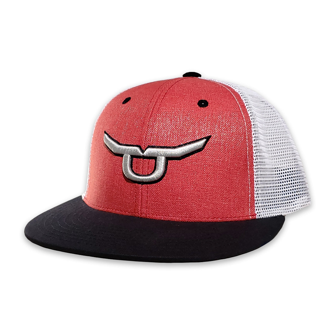 Rope Smart Red/White Solo Steer Hat