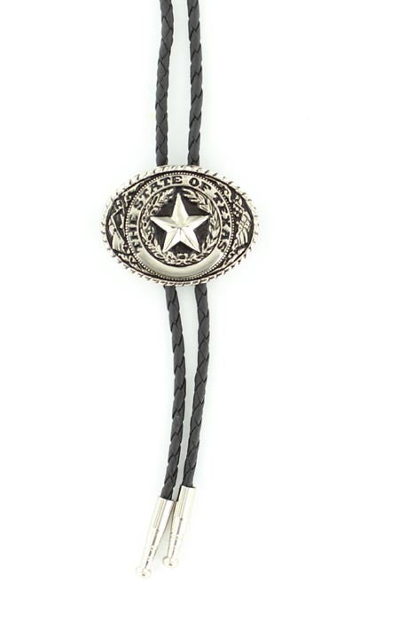 M&F Oval Texas Star Bolo Tie