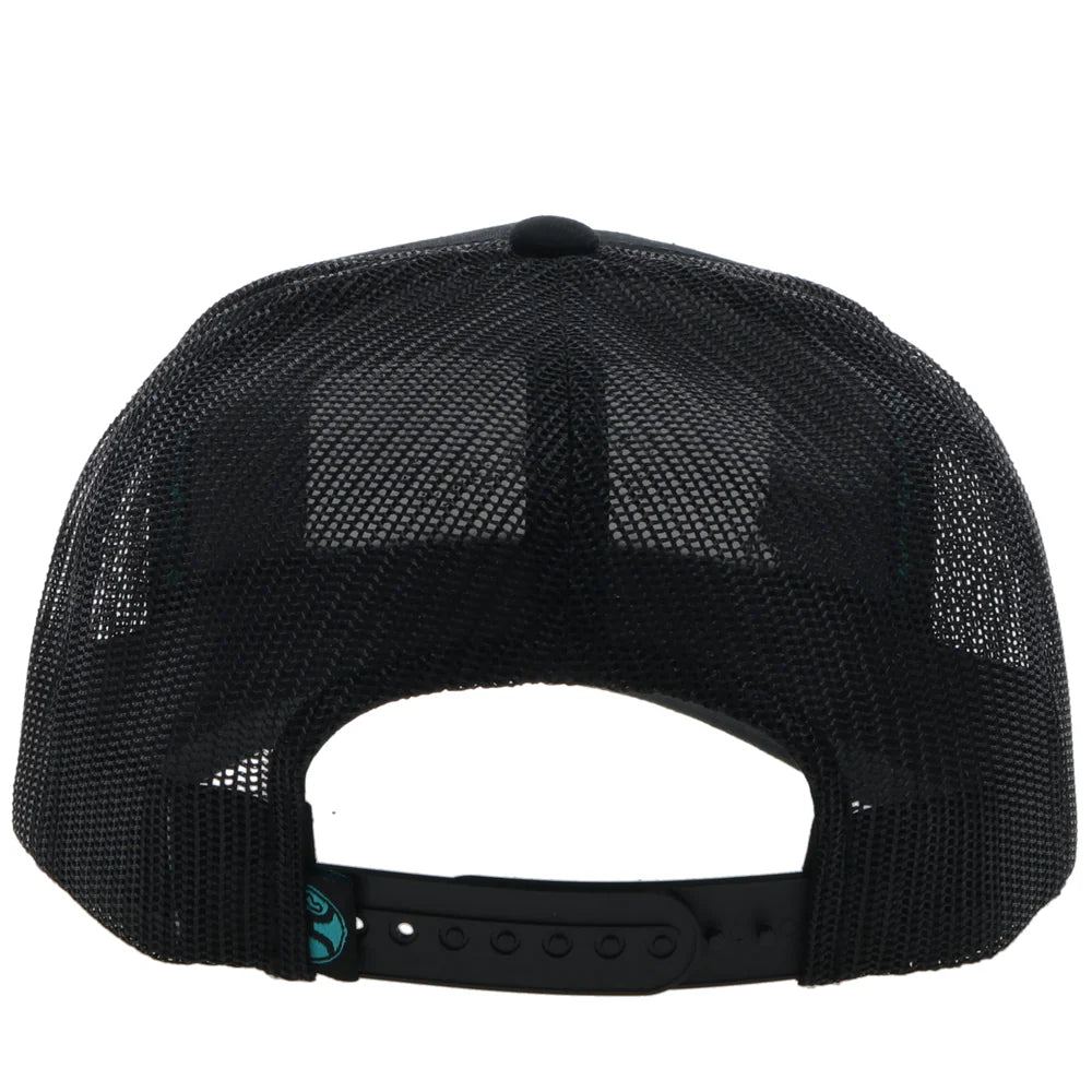 Hooey Trucker Hat Sudan Black with Grey Patch