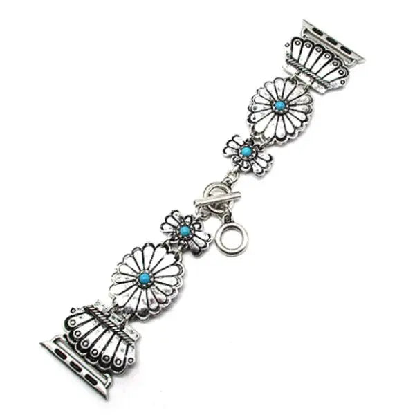 Snowing West Western Multi Concho Apple Watch Band