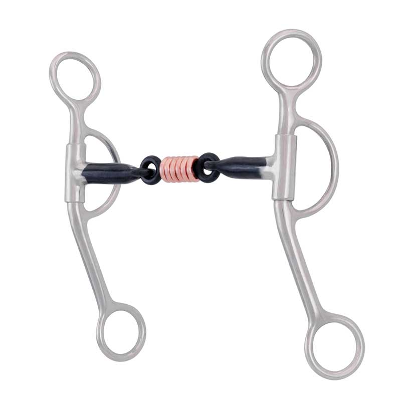 Cowboy Tack Loose Cheek Three Piece Bit with Copper Rollers