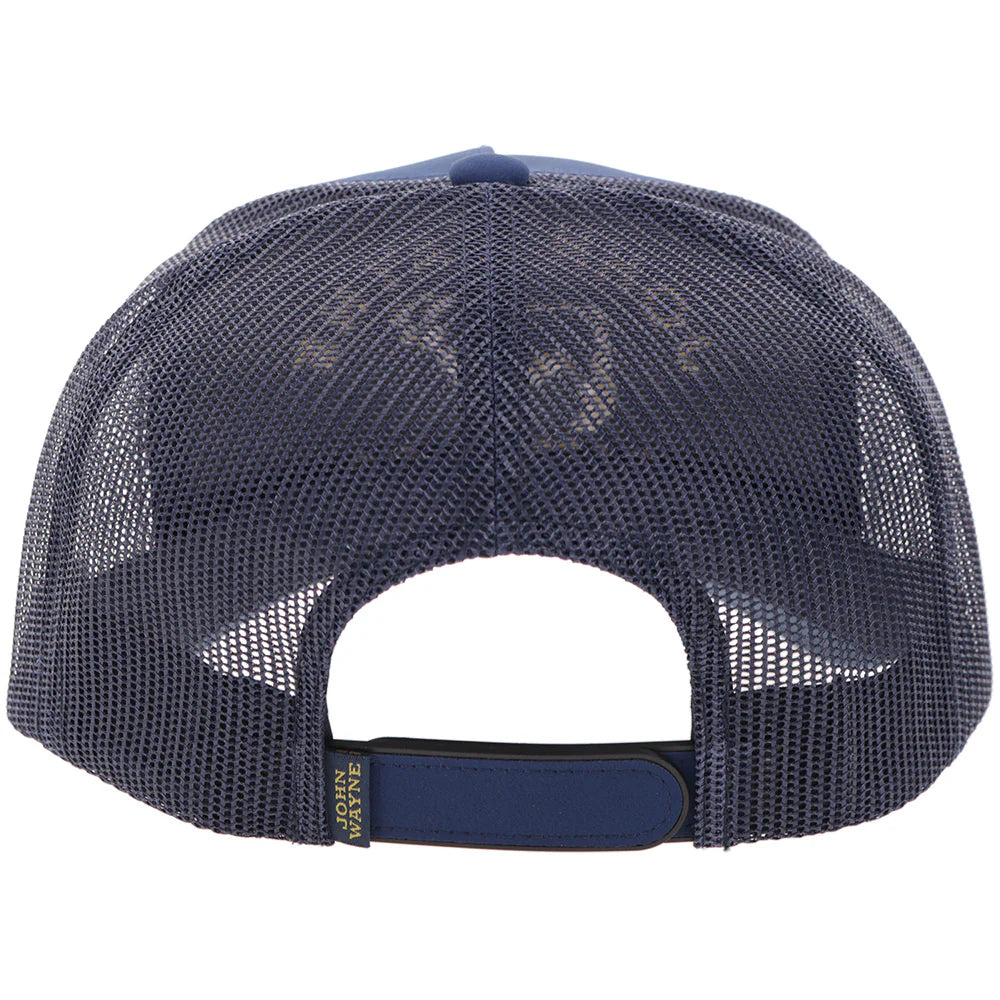Hooey John Wayne Hat Nav with Yellow Stitching