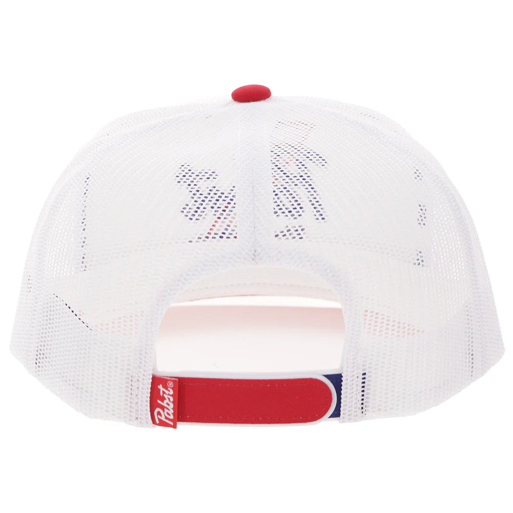 Hooey Pabst Blue Ribbon Hat White/Red