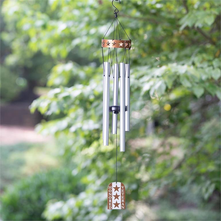 Evergreen 27" Memorial Veterans Windchime
