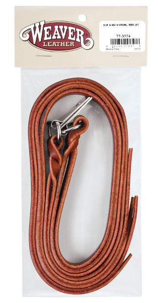 Weaver Burgundy Saddle Strings with Clips and Dees 2 Pack