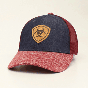 Ariat Red Heather/Denim Snapback Hat