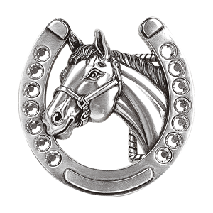Blazin Roxx Crystal Horsehoe Buckle