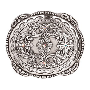 Blazin Roxx Flower/Crystals Belt Buckle