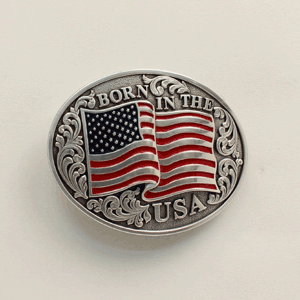 Nocona Born in the USA Buckle