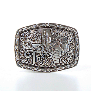 Nocona Texas Cactus Horse Belt Buckle