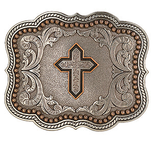 Nocona Scalloped Cross Buckle