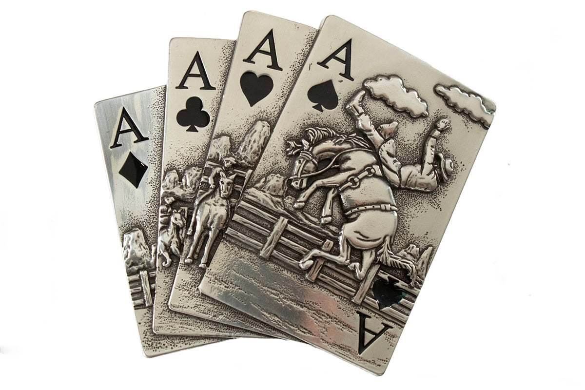 Blazin' Roxx Aces Buckle
