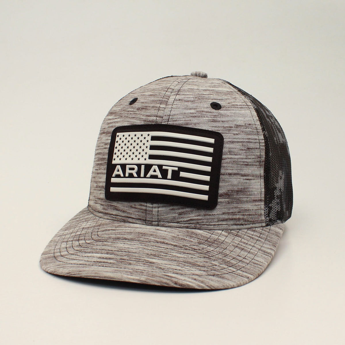 Ariat Snapback USA Flag Logo Grey