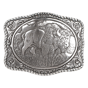 Crumrine Rectangle Rope Edge Buffalo