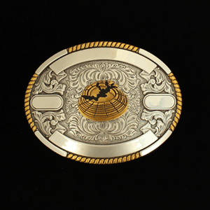 Crumrine Two-Tone Skeet Buckle
