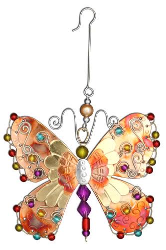 Pilgrim Imports Bright Wings Butterfly Ornament