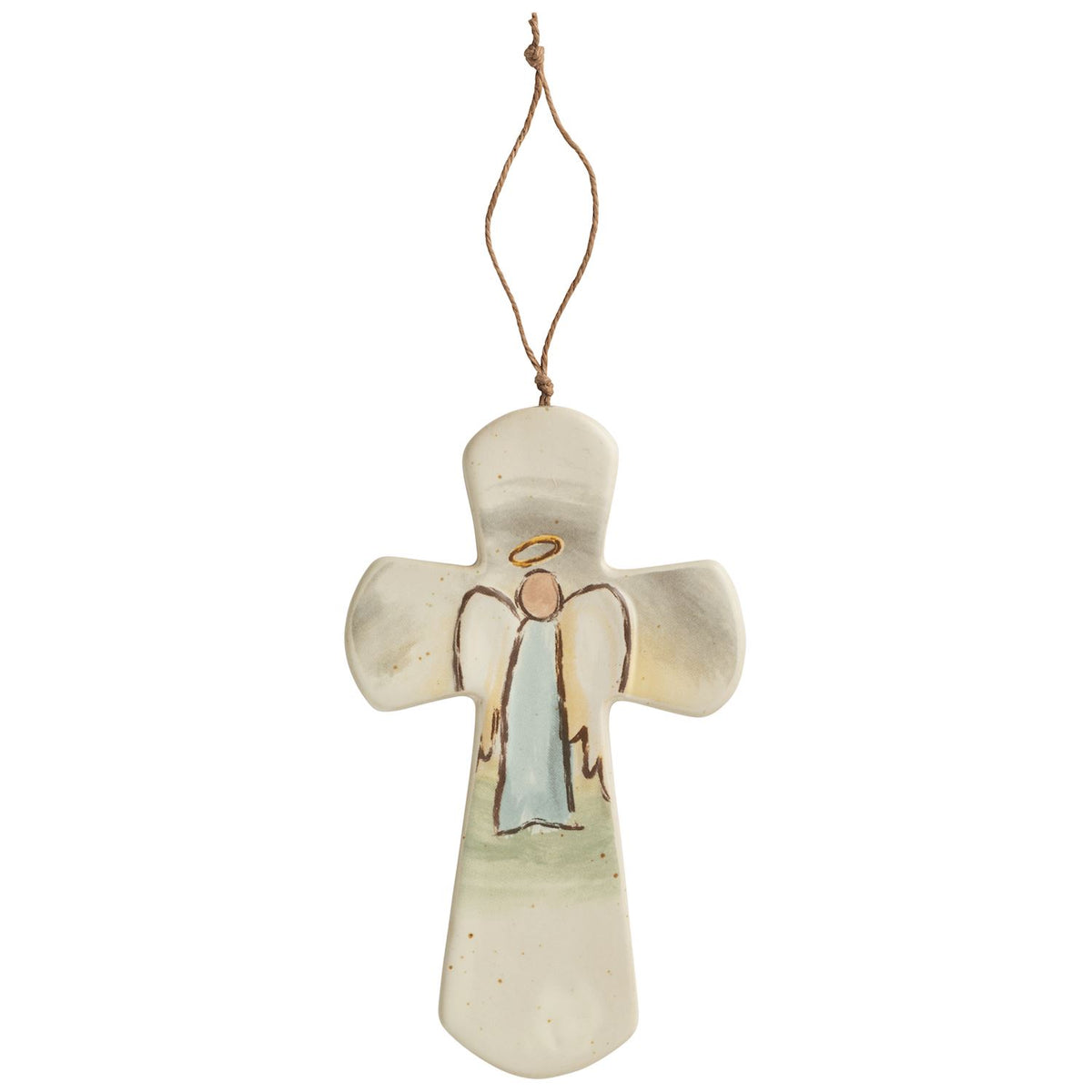 Mudpie Ceramic Cross Ornaments