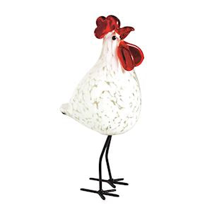 Mudpie Large Glass Chicken