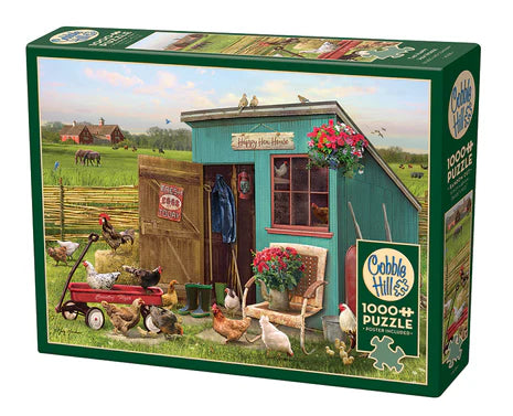 Outset The Happy Hen House 1000 Piece Puzzle
