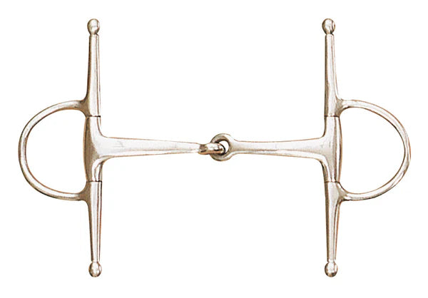 Centaur Stainless Steel Medium Weight Eggbutt Full Cheek Bit