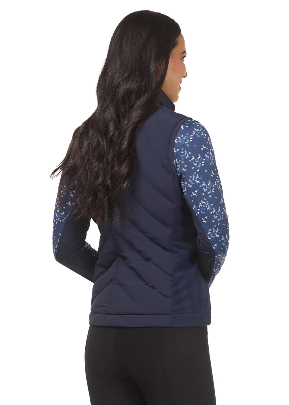 Kerrits Equitech Hybrid Quilted Vest Galaxy Blue