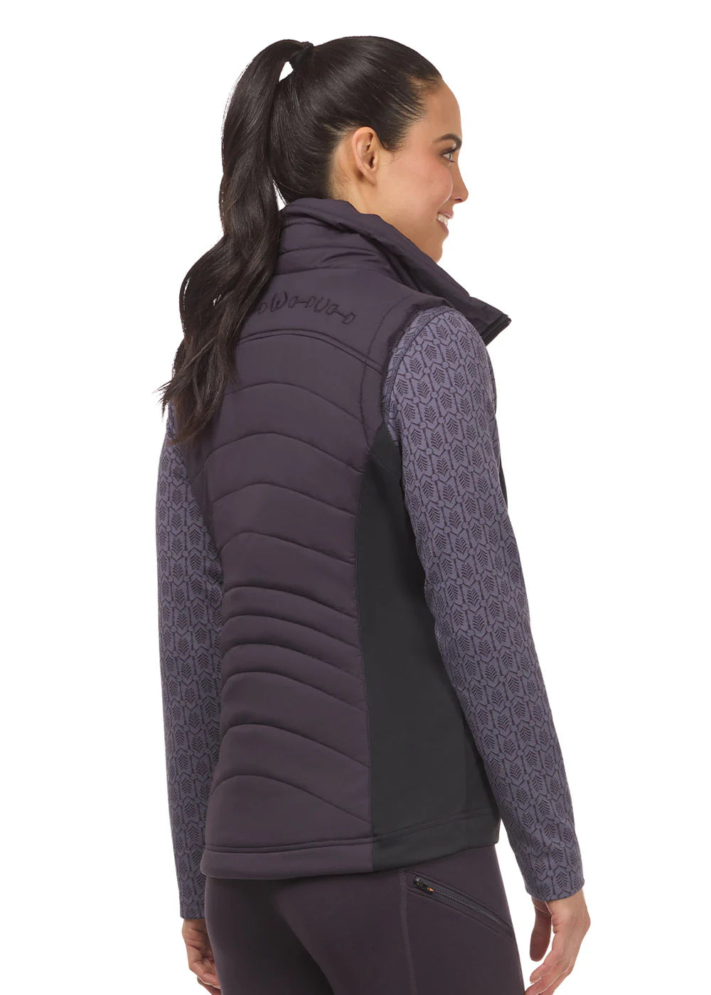 Kerrits Counterbalance Quilted Vest Plumnoir