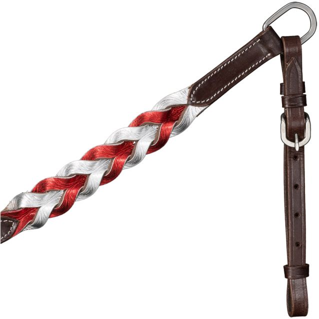 Tough 1 Patriotic Braided Leather Breast Collar