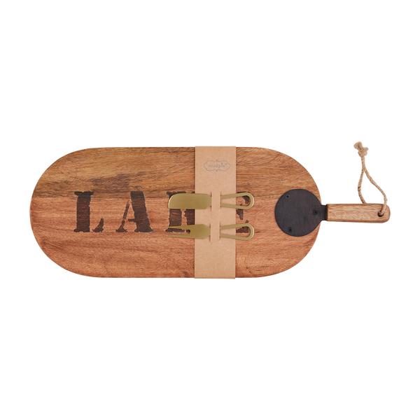 Mudpie Lake Cheese Paddle Board Set