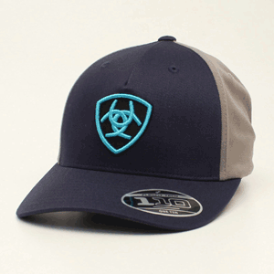 Ariat Navy/Turquoise Logo Hat