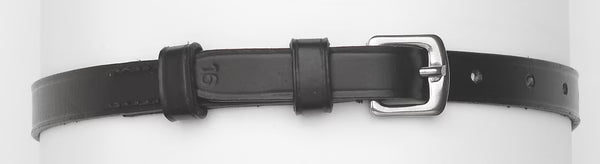 Camelot Square Buckle Spur Strap Black