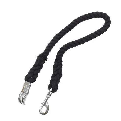 Equi-Essentials 3 Ply Cotton Trailer Tie Black