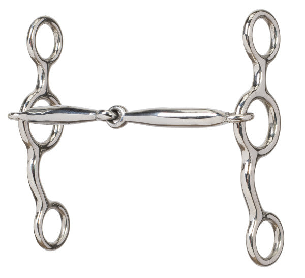 Weaver Jr. Cowhorse Sweet Iron Smooth Snaffle Mouth Bit
