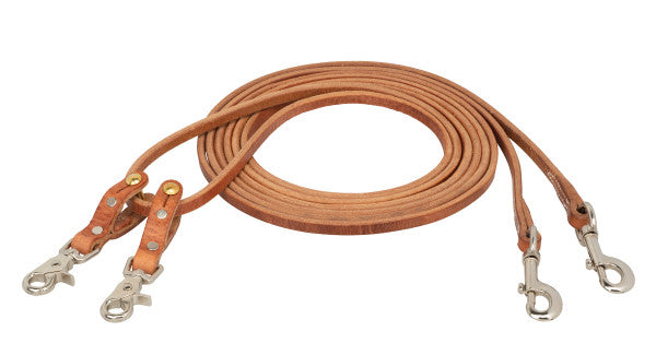 Weaver Leather Complete Draw Reins Ruset