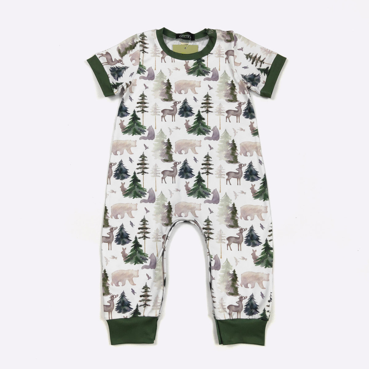 CC Emerald Woodland Boy Romper