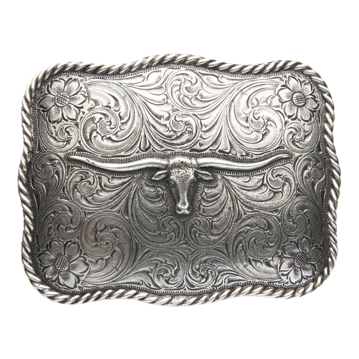 AndWest Scalloped Longhorn Buckle