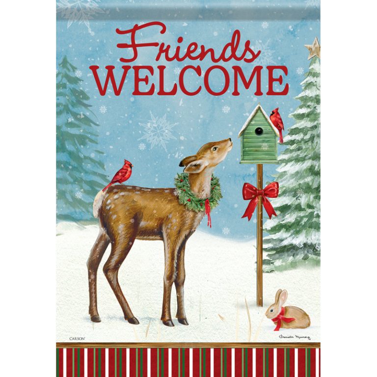 Carson Garden Flag Woodland Friends
