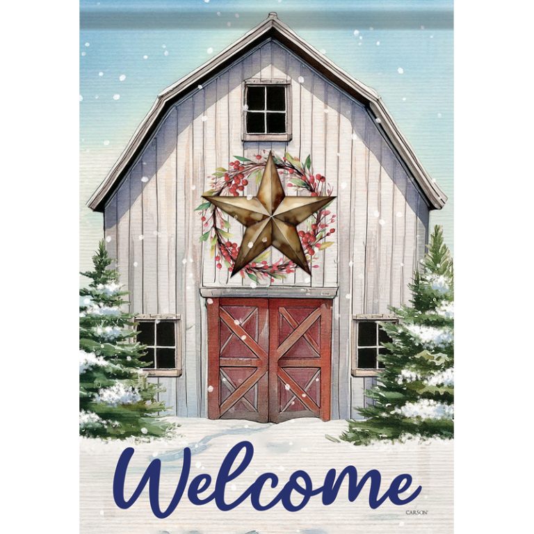 Carson Garden Flag Welcome Barn