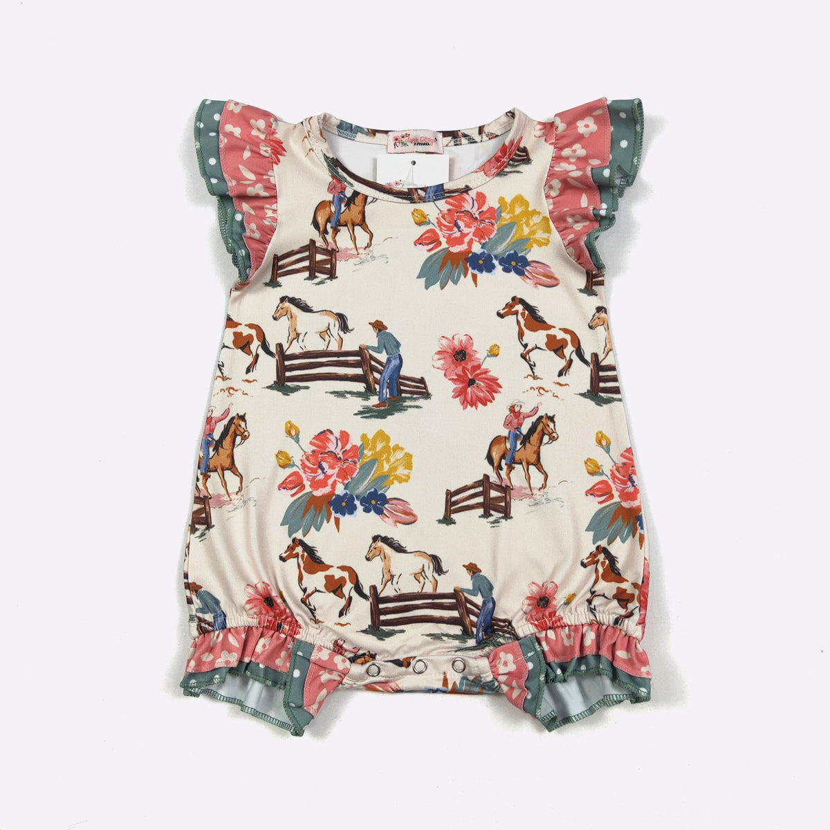 CC Calamity Jane Cream Baby Romper