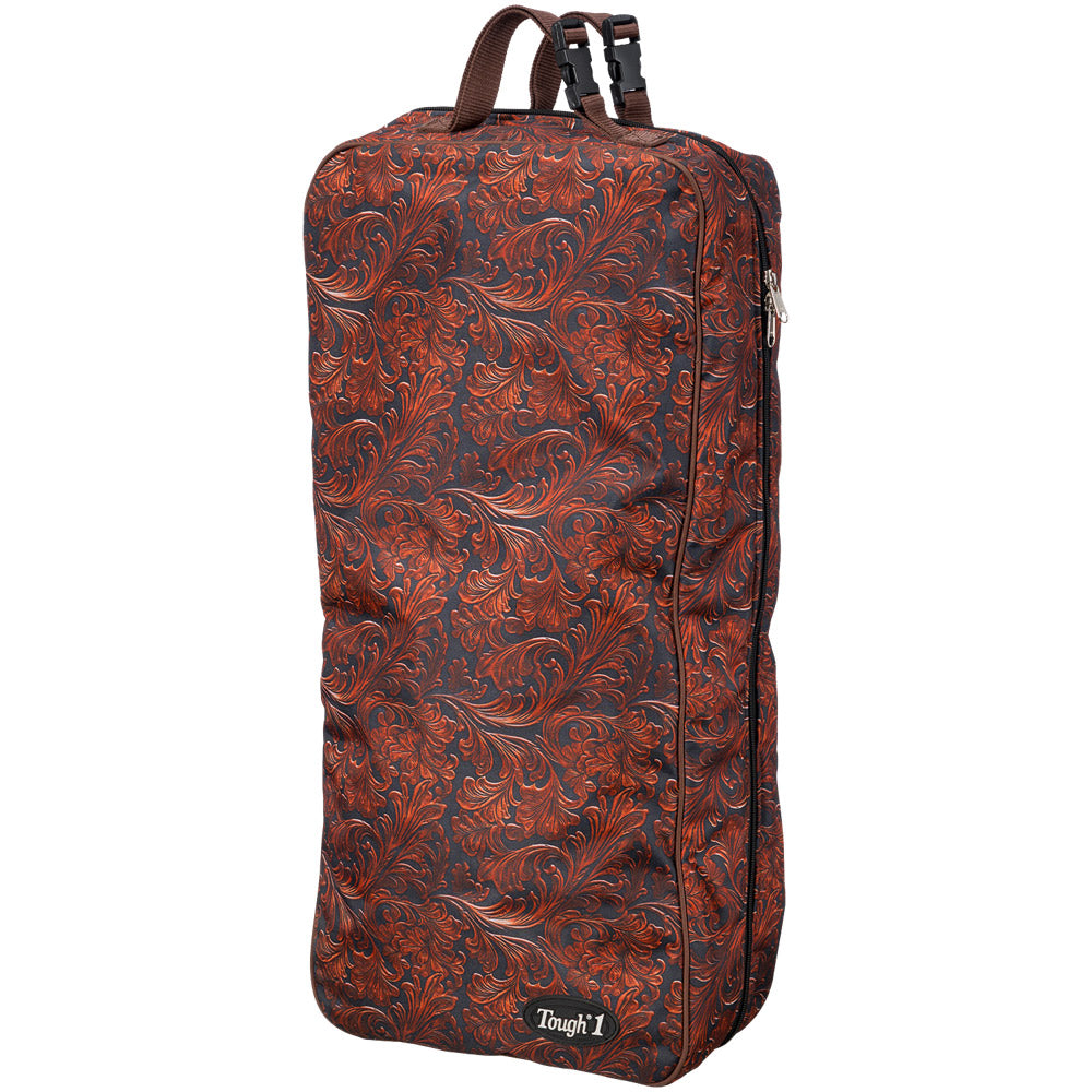 Tough 1 "Hand Carved" Print Double-Sided Halter/Bridle Bag