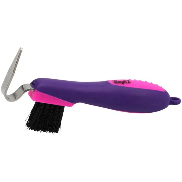 Tough 1 Great Grip Hoof Pick with Brush
