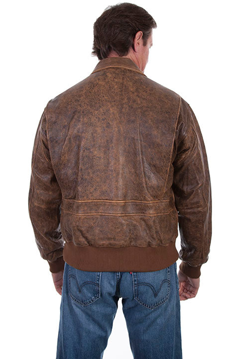 Scully Bomber Jacket Brown Antique Lamb
