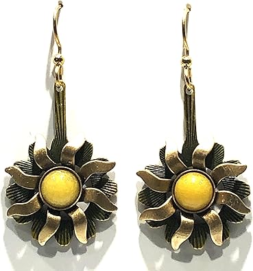 Silver Forest Gold Sun Dangle