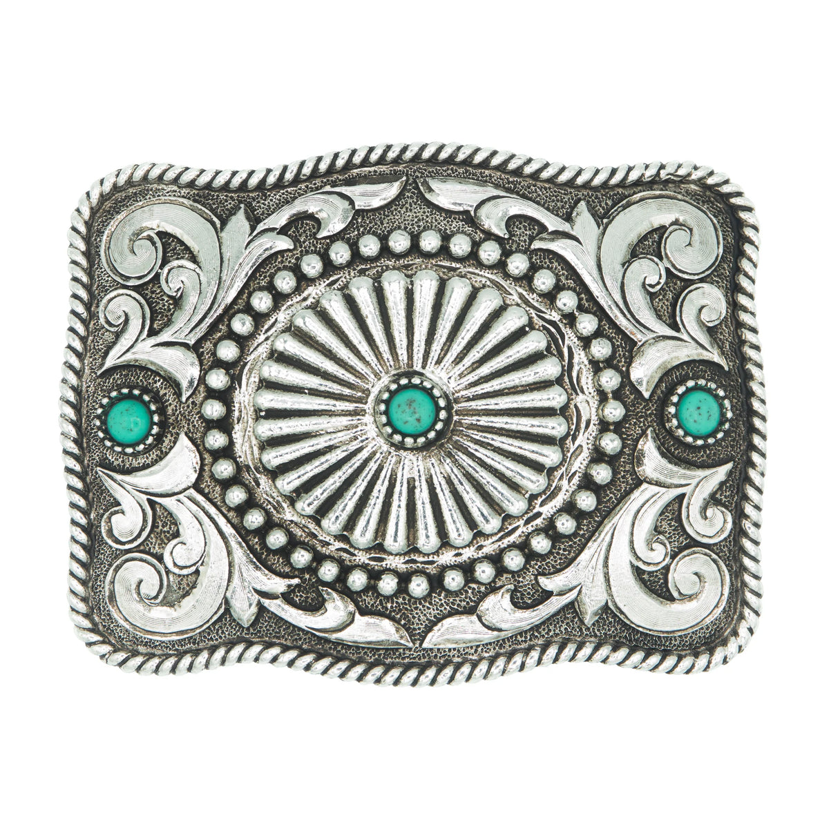 AndWest Concho with Turquoise Accents Buckle