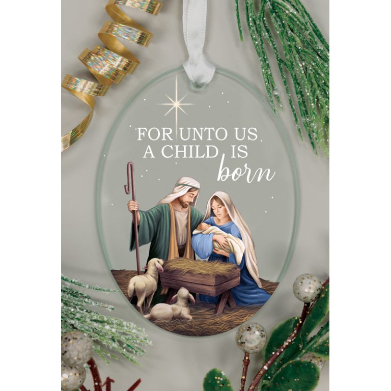 Carson Christmas Oval Ornament Nativity