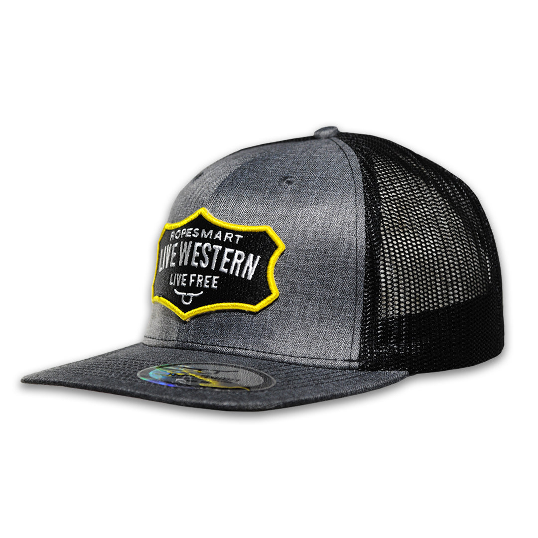 Rope Smart Vintage Live Wester Black/Gold Hat