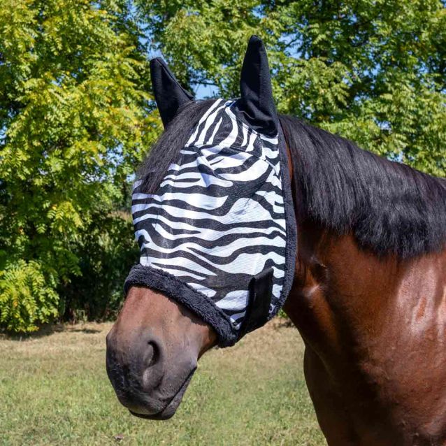 Tough 1 Zebra Mesh Fly Mask