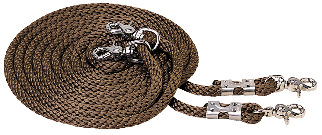 Weaver Poly Roper Draw Reins Brown