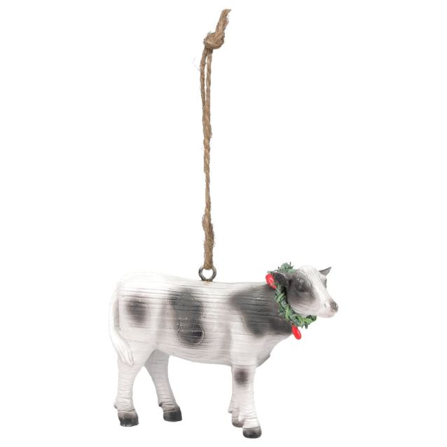Tough 1 Ornament Cow w/ Wreath