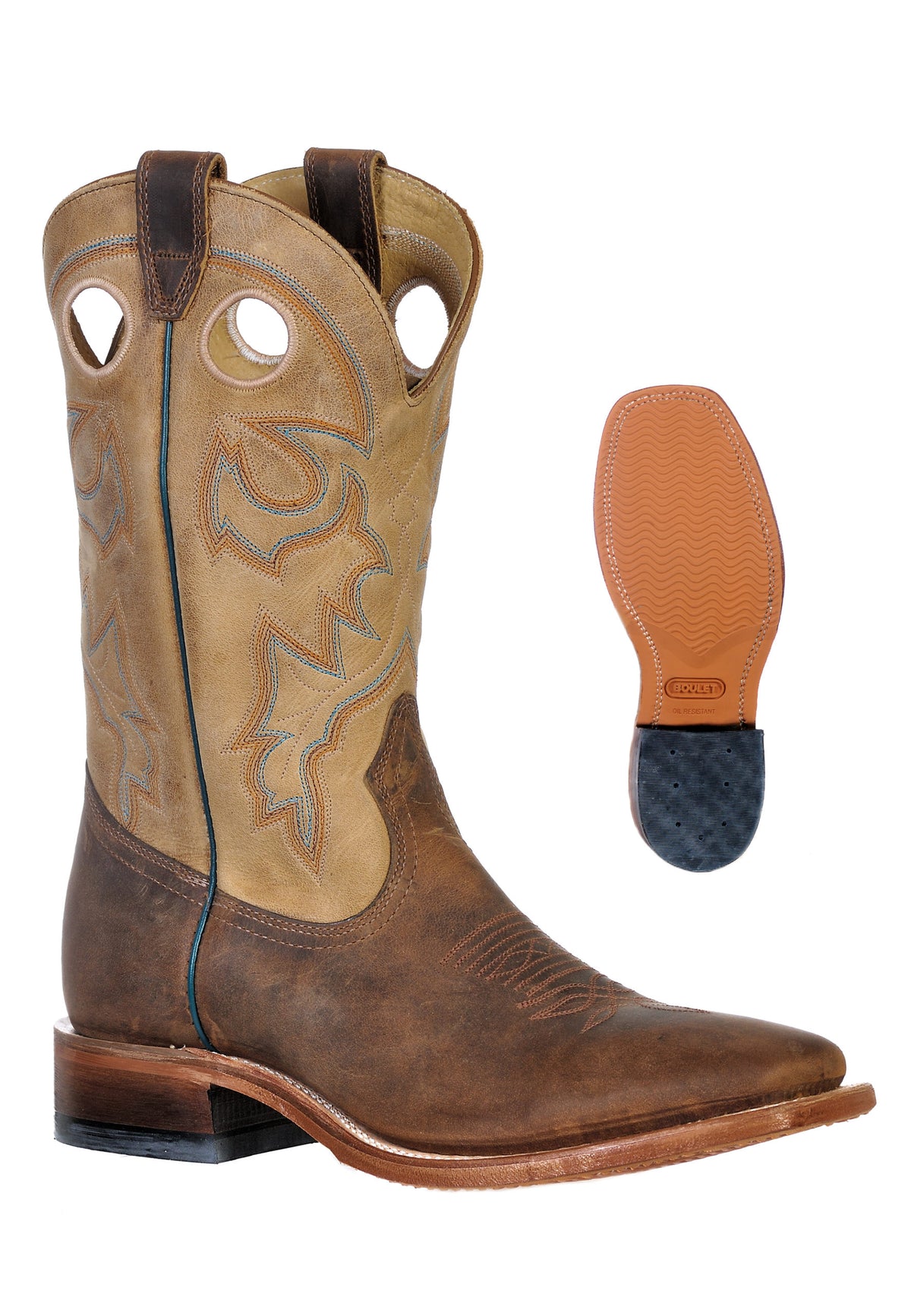 Boulet Rustico Tang/Hillbilly Golden Square Toe